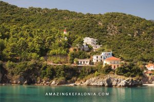 Coastline of Ionian Sea in Greece