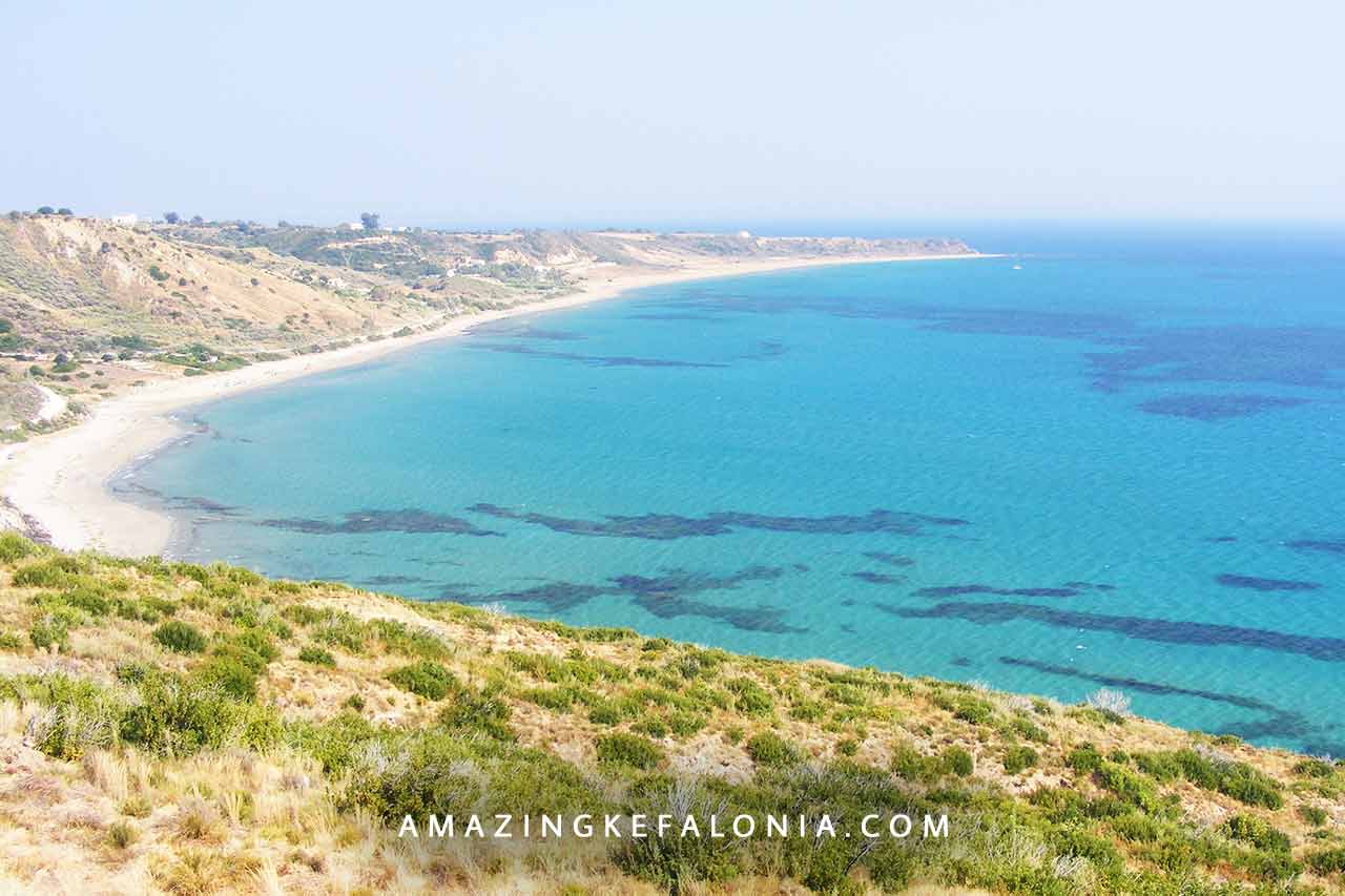 Mounda beach and Katelios turtles nesting places in Kefalonia
